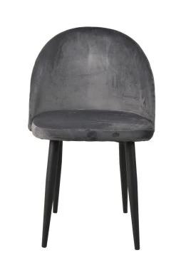 Livingruhm Esszimmerstuhl 2er-Set Dunkelgrau