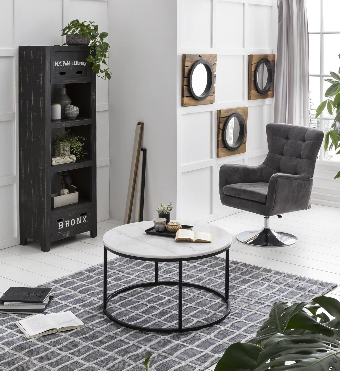 Livingruhm Couchtisch Marmor Weiß 7 Livingruhm Couchtisch Marmor Weiß – Bild 5