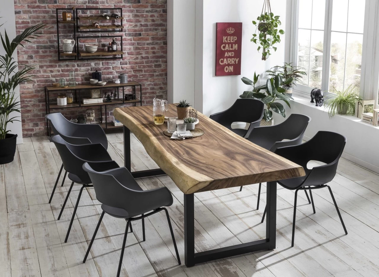 Livingruhm Stuhl 2er-Set Schwarz 6 Livingruhm Stuhl 2er-Set Schwarz – Bild 4