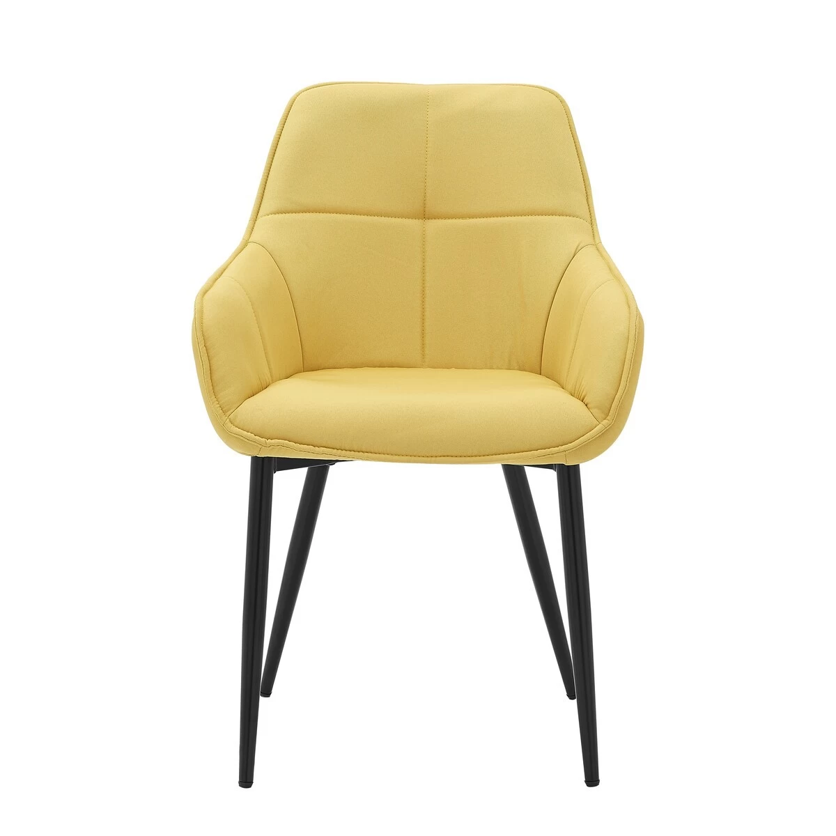 Möbilia Armlehnstuhl Gelb-schwarz 3 Möbilia Armlehnstuhl Gelb-schwarz