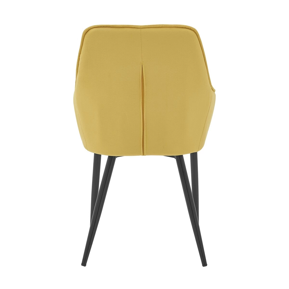Möbilia Armlehnstuhl Gelb-schwarz 5 Möbilia Armlehnstuhl Gelb-schwarz – Bild 3