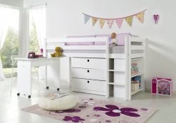 Relita Hochbett ALEX Kinderbett 90 X 200 Cm Buche Massiv Weiß 11 Relita Hochbett ALEX Kinderbett 90 X 200 Cm Buche Massiv Weiß -Paulmann Store 1100 1280x1280