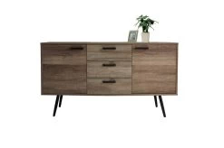 Livingruhm Sideboard Braun-schwarz