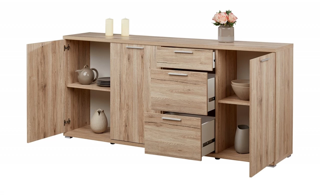 Livingruhm Sideboard Eiche 192 X 88 X 40 Cm 4 Livingruhm Sideboard Eiche 192 X 88 X 40 Cm – Bild 2