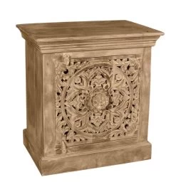 Livingruhm Nacht-Kommode 1 Tür Mango-Holz Natur -Paulmann Store 13759 01 03 4 1280x1280