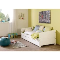 Relita Kojenbett Nina 90 X 200 Cm Weiß Inkl. Lattenrost Und Bettkasten