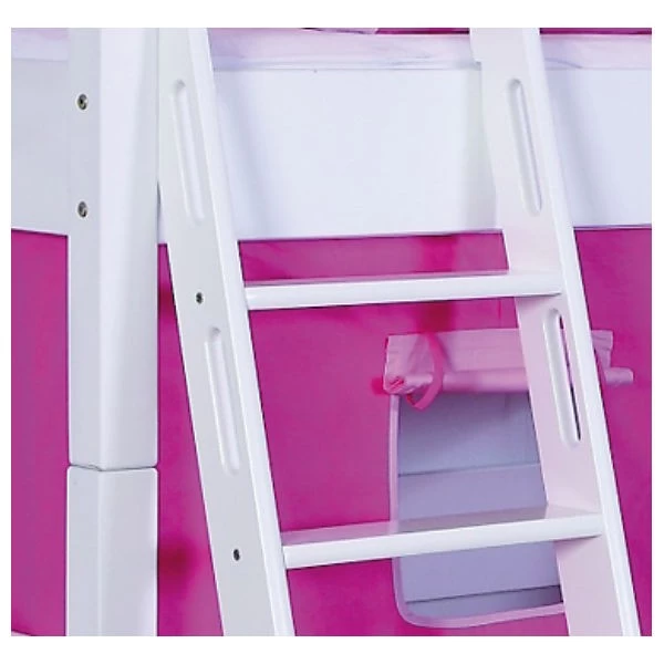 Relita Halbhochbett KIM Mit Rutsche Buche Massiv Weiß Lackiert 5 Relita Halbhochbett KIM Mit Rutsche Buche Massiv Weiß Lackiert – Bild 3