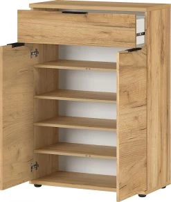 Livingruhm Schuhschrank Eiche 75 X 108 X 37 Cm -Paulmann Store 2790 243 pe open a cut 1280x1280