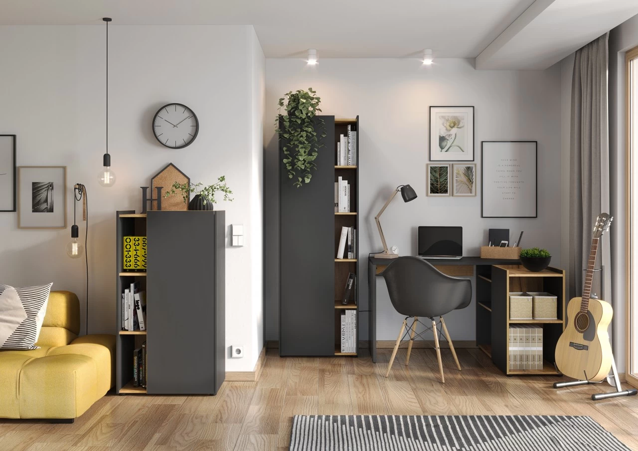 Livingruhm Aktenschrank Eiche Graphit 62 X 115 X 42 Cm 3 Livingruhm Aktenschrank Eiche Graphit 62 X 115 X 42 Cm