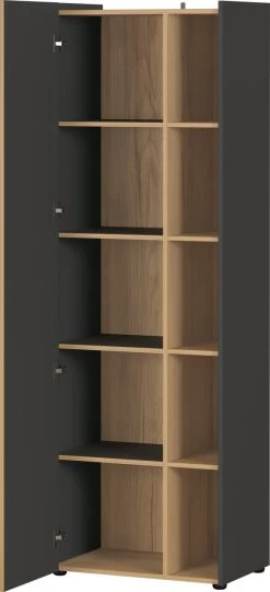 Livingruhm Aktenschrank Eiche Graphit 62 X 188 X 42 Cm 7 Livingruhm Aktenschrank Eiche Graphit 62 X 188 X 42 Cm -Paulmann Store 2977 549 pe open a cut 1280x1280