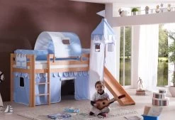 Relita Hochbett ALEX Kinderbett Mit Rutsche Und Turm 90 X 200 Cm Buche Massiv Natur -Paulmann Store 2J2J5lLUn1ZPSo 1280x1280