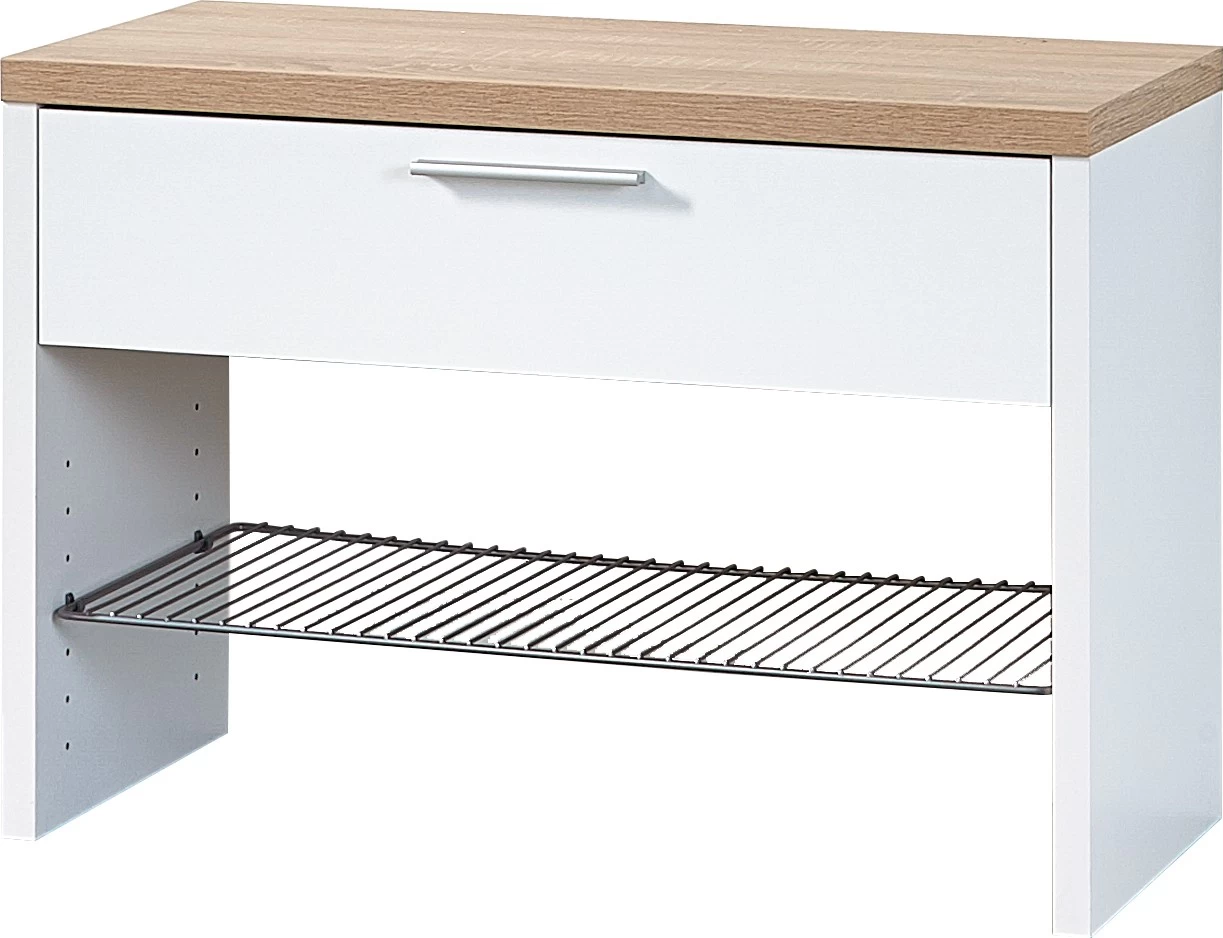 Livingruhm Schuhbank Eiche Weiß 76 X 53 X 35 Cm 3 Livingruhm Schuhbank Eiche Weiß 76 X 53 X 35 Cm