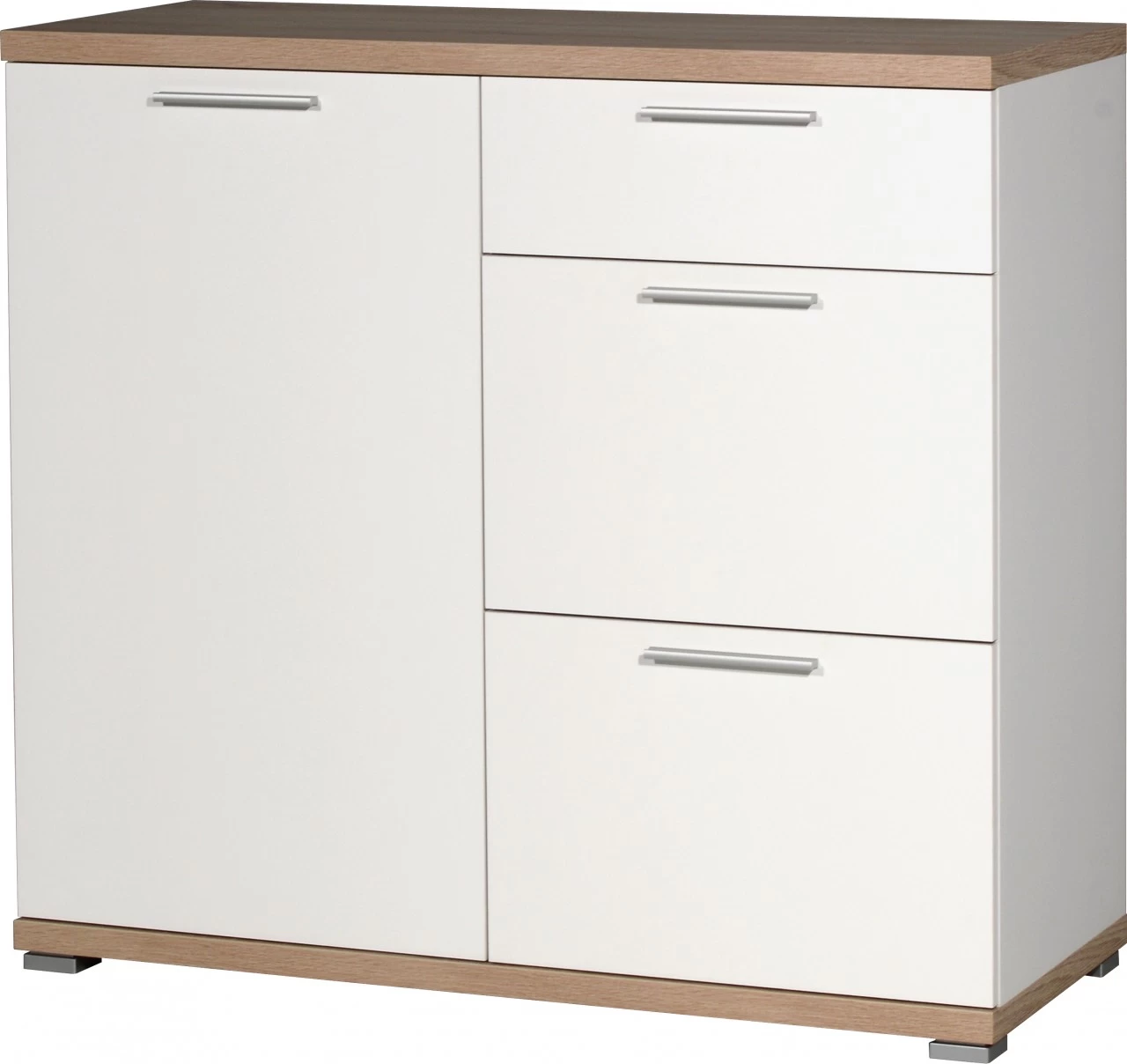 Livingruhm Kommode Eiche Weiß 96 X 88 X 40 Cm 3 Livingruhm Kommode Eiche Weiß 96 X 88 X 40 Cm