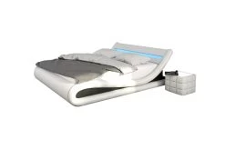 SalesFever Polsterbett 140 X 200 Cm LED- Beleuchtung Weiß-schwarz 5 SalesFever Polsterbett 140 X 200 Cm LED- Beleuchtung Weiß-schwarz -Paulmann Store 320587 320600 01 4 1280x1280