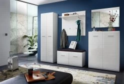 Livingruhm Schuhschrank Weiß Hochglanz 90 X 120 X 36 Cm