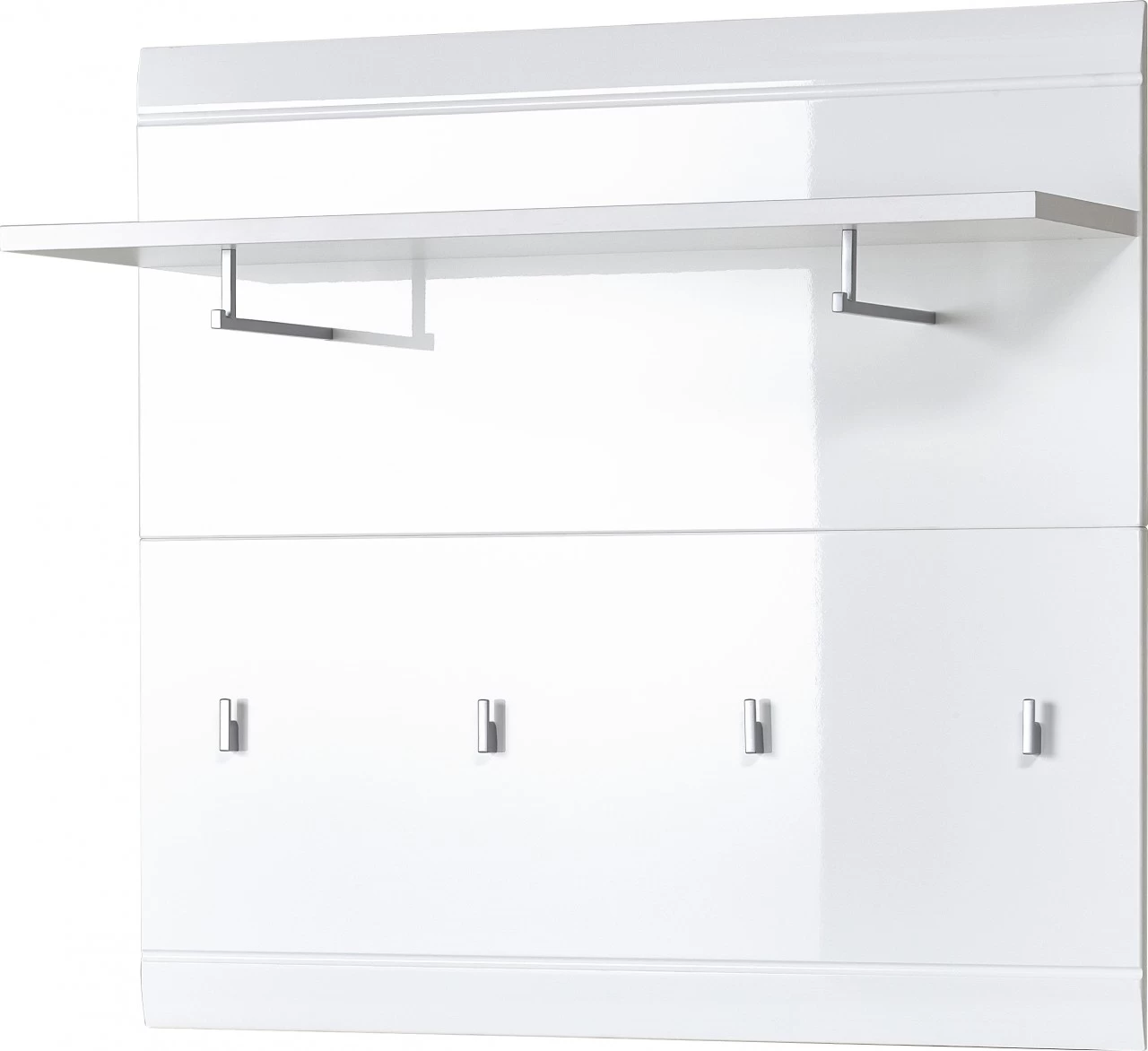 Livingruhm Garderobenpaneel Weiß 96 X 90 Cm 5 Livingruhm Garderobenpaneel Weiß 96 X 90 Cm – Bild 3