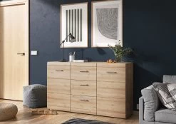 Livingruhm Sideboard Edelbuche 144 X 86 X 40 Cm
