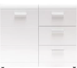 Livingruhm Kommode 96 X 86 X 40 Cm Weiß