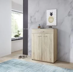 Livingruhm Schuhschrank Eiche 89 X 105 X 37 Cm