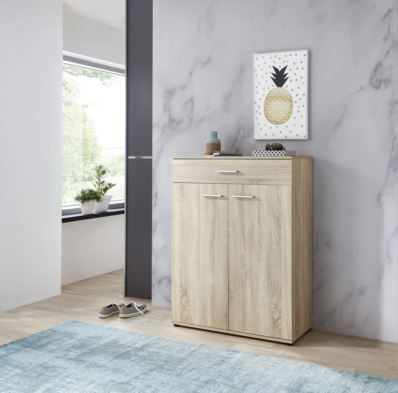 Livingruhm Schuhschrank Eiche 89 X 105 X 37 Cm 3 Livingruhm Schuhschrank Eiche 89 X 105 X 37 Cm