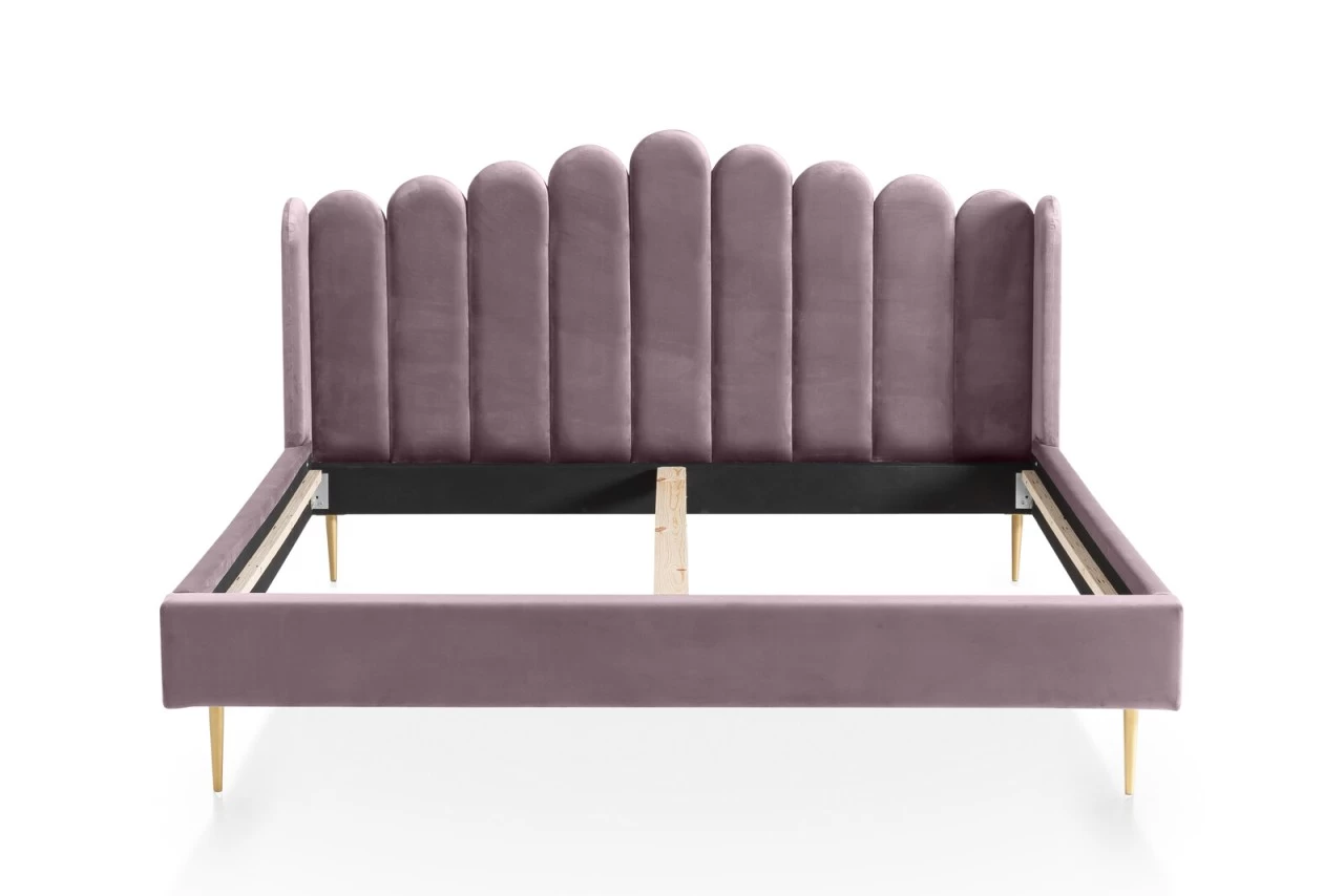 SalesFever Muschelbett 180 X 200 Cm Rose – Goldfarben 6 SalesFever Muschelbett 180 X 200 Cm Rose – Goldfarben – Bild 4