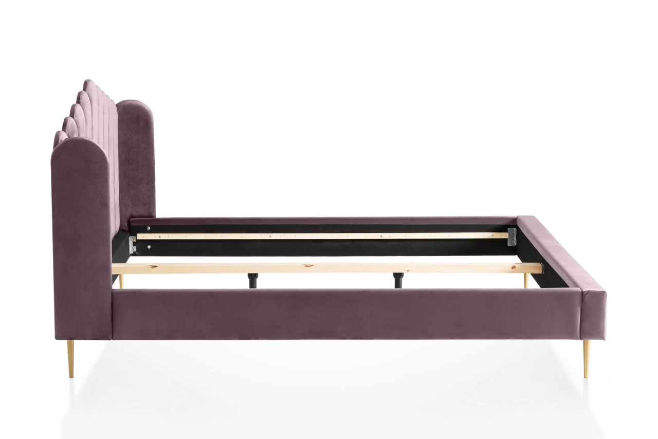 SalesFever Muschelbett 180 X 200 Cm Rose – Goldfarben 5 SalesFever Muschelbett 180 X 200 Cm Rose – Goldfarben – Bild 3