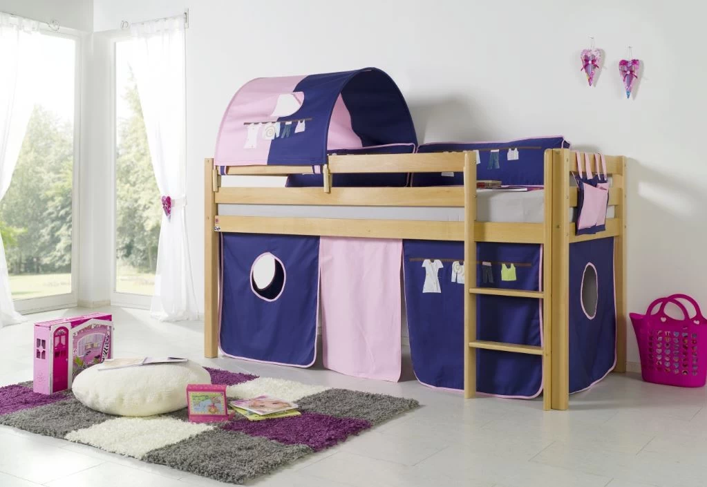 Relita Hochbett ALEX Kinderbett 90 X 200 Cm Buche Massiv Natur 6 Relita Hochbett ALEX Kinderbett 90 X 200 Cm Buche Massiv Natur – Bild 4