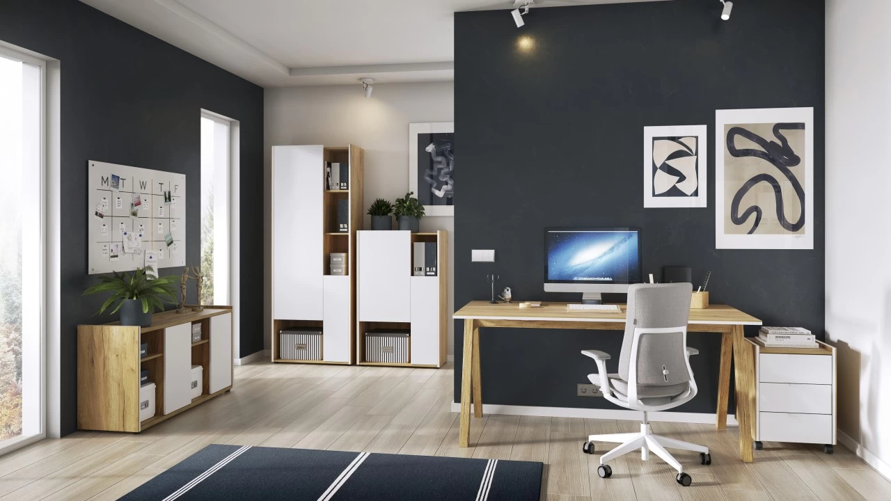 Livingruhm Sideboard Eiche Weiß 120 X 64 X 40 Cm 3 Livingruhm Sideboard Eiche Weiß 120 X 64 X 40 Cm