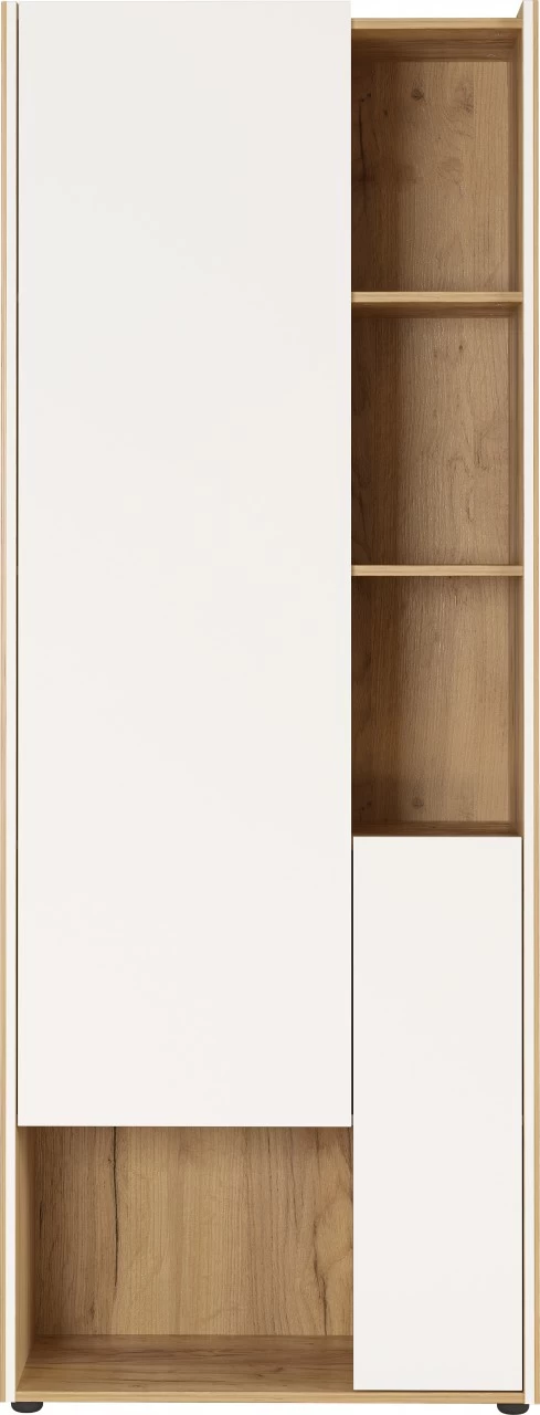 Livingruhm Aktenschrank Eiche Weiß 76 X 198 X 40 Cm 4 Livingruhm Aktenschrank Eiche Weiß 76 X 198 X 40 Cm – Bild 2