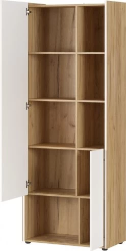 Livingruhm Aktenschrank Eiche Weiß 76 X 198 X 40 Cm 9 Livingruhm Aktenschrank Eiche Weiß 76 X 198 X 40 Cm -Paulmann Store 4149 242 pe open a cut 1280x1280