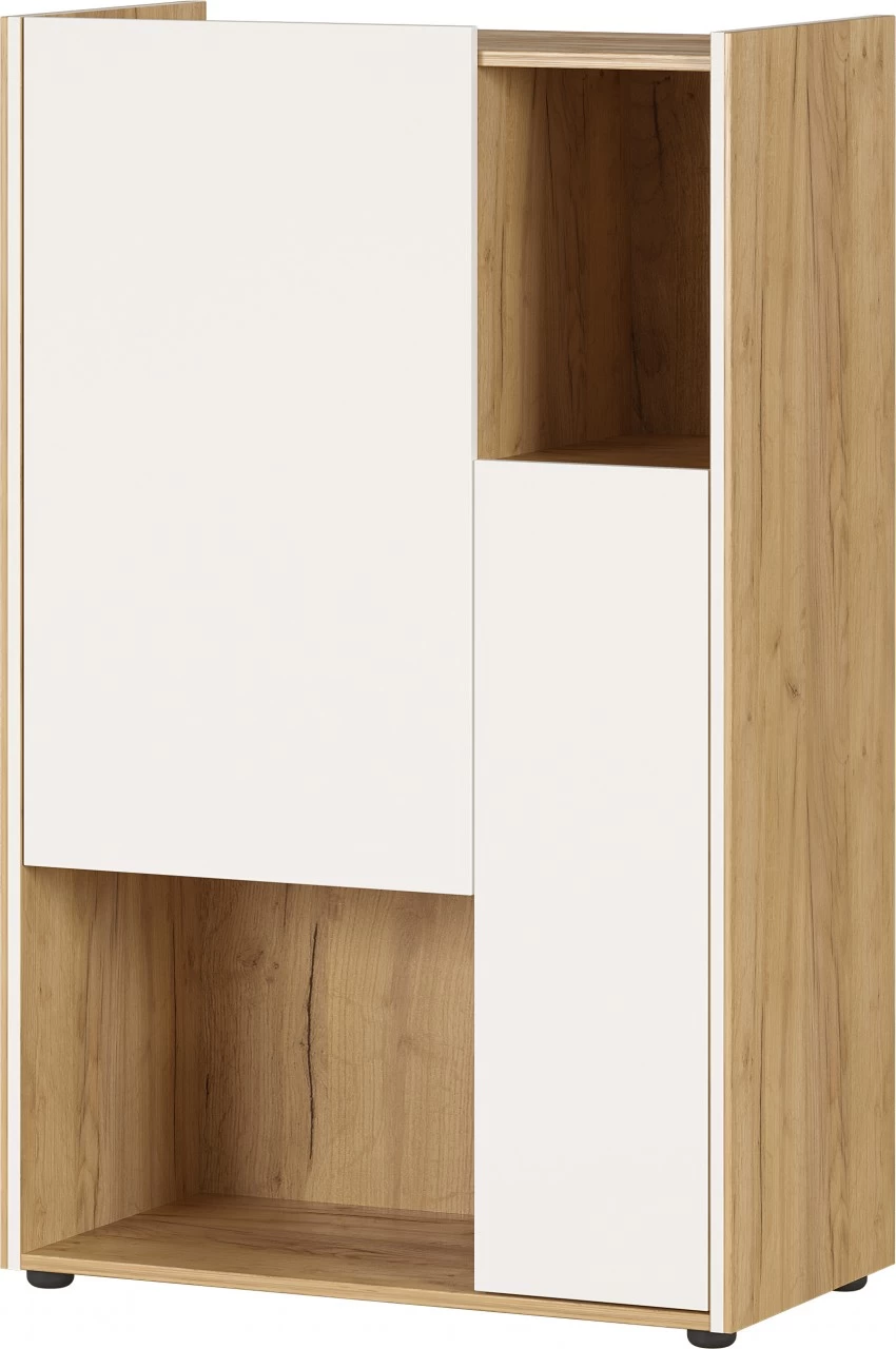 Livingruhm Aktenschrank Eiche Weiß 76 X 121 X 40 Cm 5 Livingruhm Aktenschrank Eiche Weiß 76 X 121 X 40 Cm – Bild 3