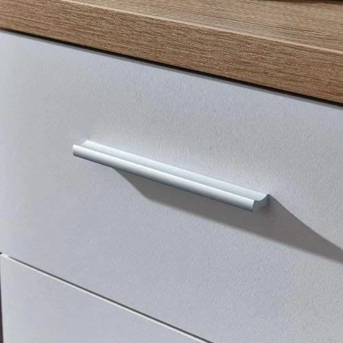 Livingruhm Sideboard Eiche Weiß 192 X 88 X 40 Cm 6 Livingruhm Sideboard Eiche Weiß 192 X 88 X 40 Cm – Bild 4