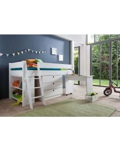 Relita Regal KIM Buche Massiv Weiß Lackiert