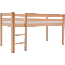 Relita Hochbett ALEX Kinderbett 90 X 200 Cm Buche Massiv Natur