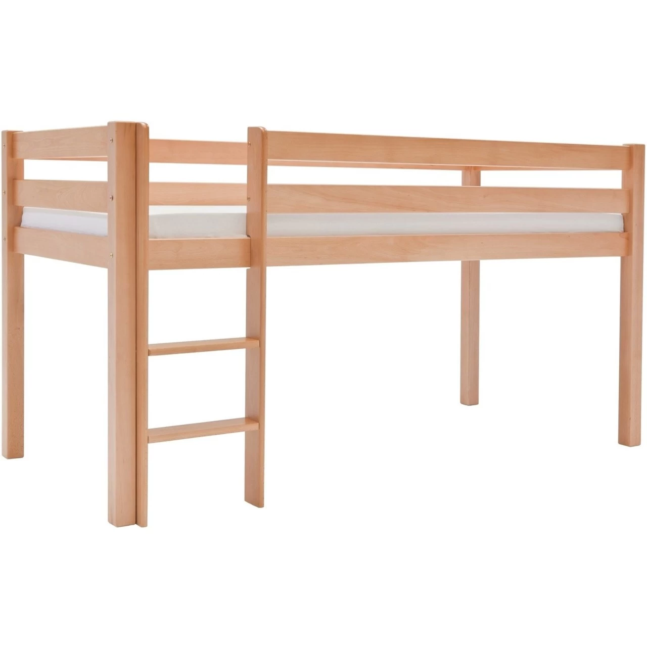 Relita Hochbett ALEX Kinderbett 90 X 200 Cm Buche Massiv Natur 3 Relita Hochbett ALEX Kinderbett 90 X 200 Cm Buche Massiv Natur