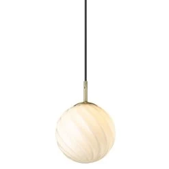 Halo Design Pendelleuchte Twist Ball Ø15 Cm Antik Messing