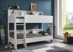 Relita Etagenbett SWAY 90 X 200 Cm Inkl. Regal Dekor Weiß