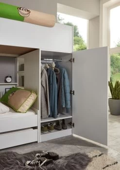 Relita Etagenbett Sina 90 Cm X 200 Cm Mit Kleiderschrank Spanplatte Weiß 17 Relita Etagenbett Sina 90 Cm X 200 Cm Mit Kleiderschrank Spanplatte Weiß -Paulmann Store BE48641150 6 1280x1280