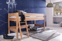 Relita Hochbett Kim 90 Cm X 200 Cm Buche Massiv Natur