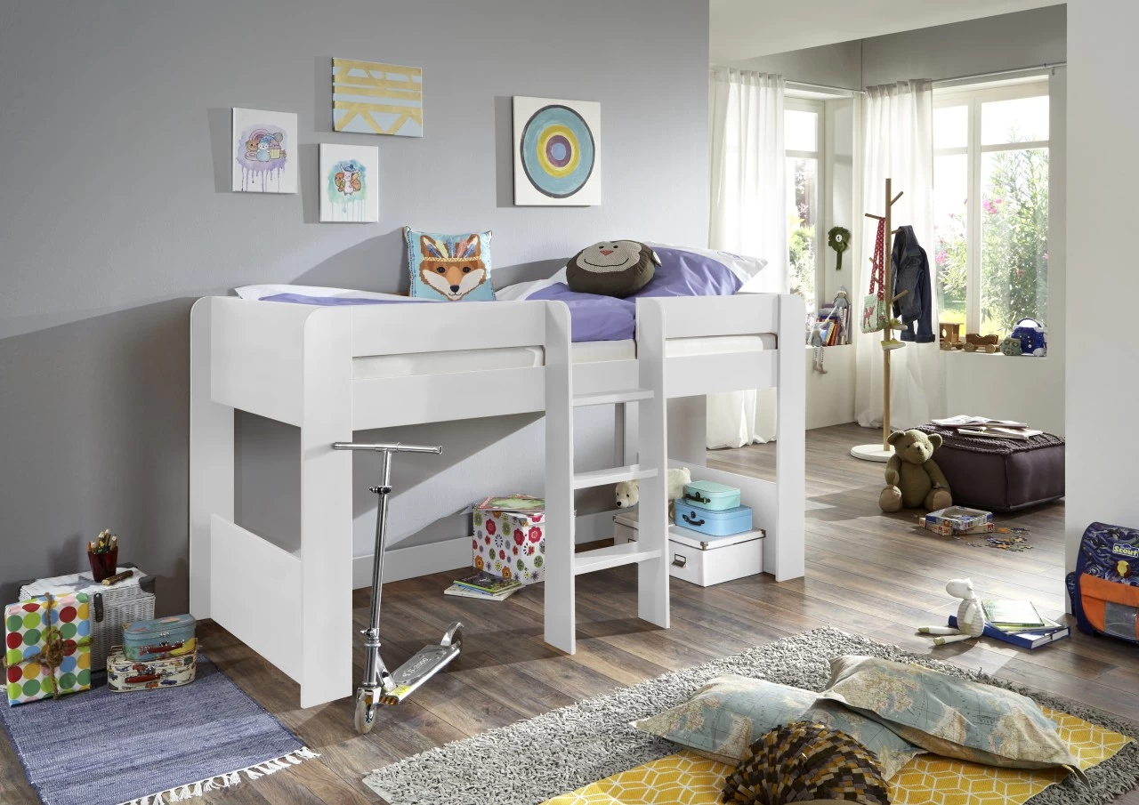 Relita Hochbett Andi 90 X 200 Cm Weiß 3 Relita Hochbett Andi 90 X 200 Cm Weiß