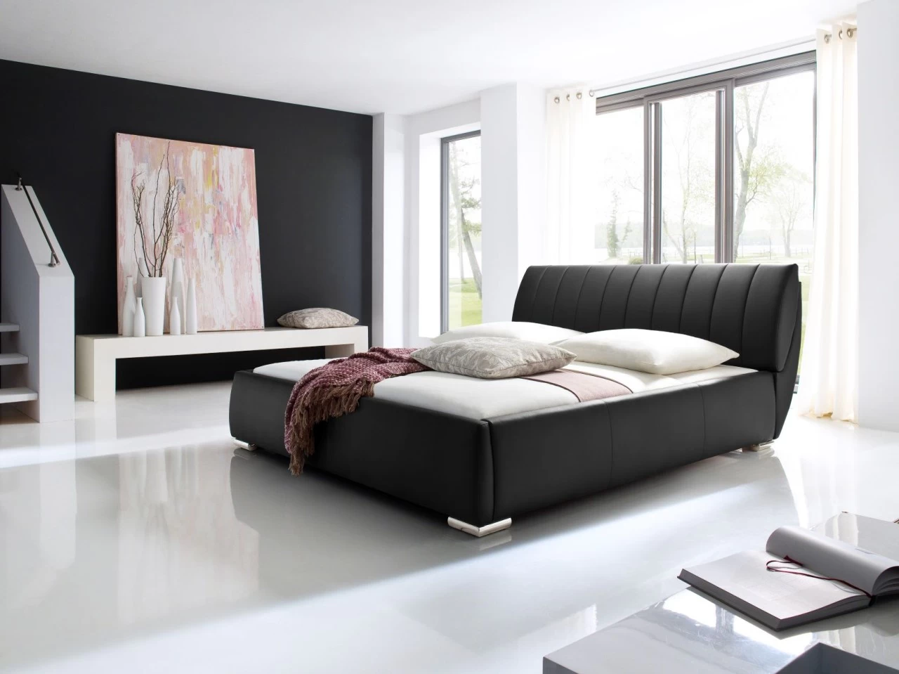 Livingruhm Polsterbett Bern 180 X 200 Cm Schwarz 5 Livingruhm Polsterbett Bern 180 X 200 Cm Schwarz – Bild 3