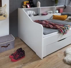 Relita Kojenbett Rene Mit Regal, Ausziehbar, Inkl. 2 Schubladen 20 Relita Kojenbett Rene Mit Regal, Ausziehbar, Inkl. 2 Schubladen -Paulmann Store EB48541150 6 1280x1280