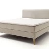 Livingruhm Boxspringbett Greta 160 X 200 Cm Beige Holzfuß -Paulmann Store Greta Porto 33 beige seitlich 5340 19 fein 1280x1280