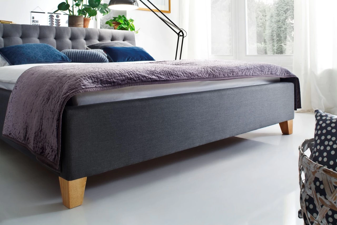 Livingruhm Polsterbett Lucca 180 X 200 Cm Grau 4 Livingruhm Polsterbett Lucca 180 X 200 Cm Grau – Bild 2