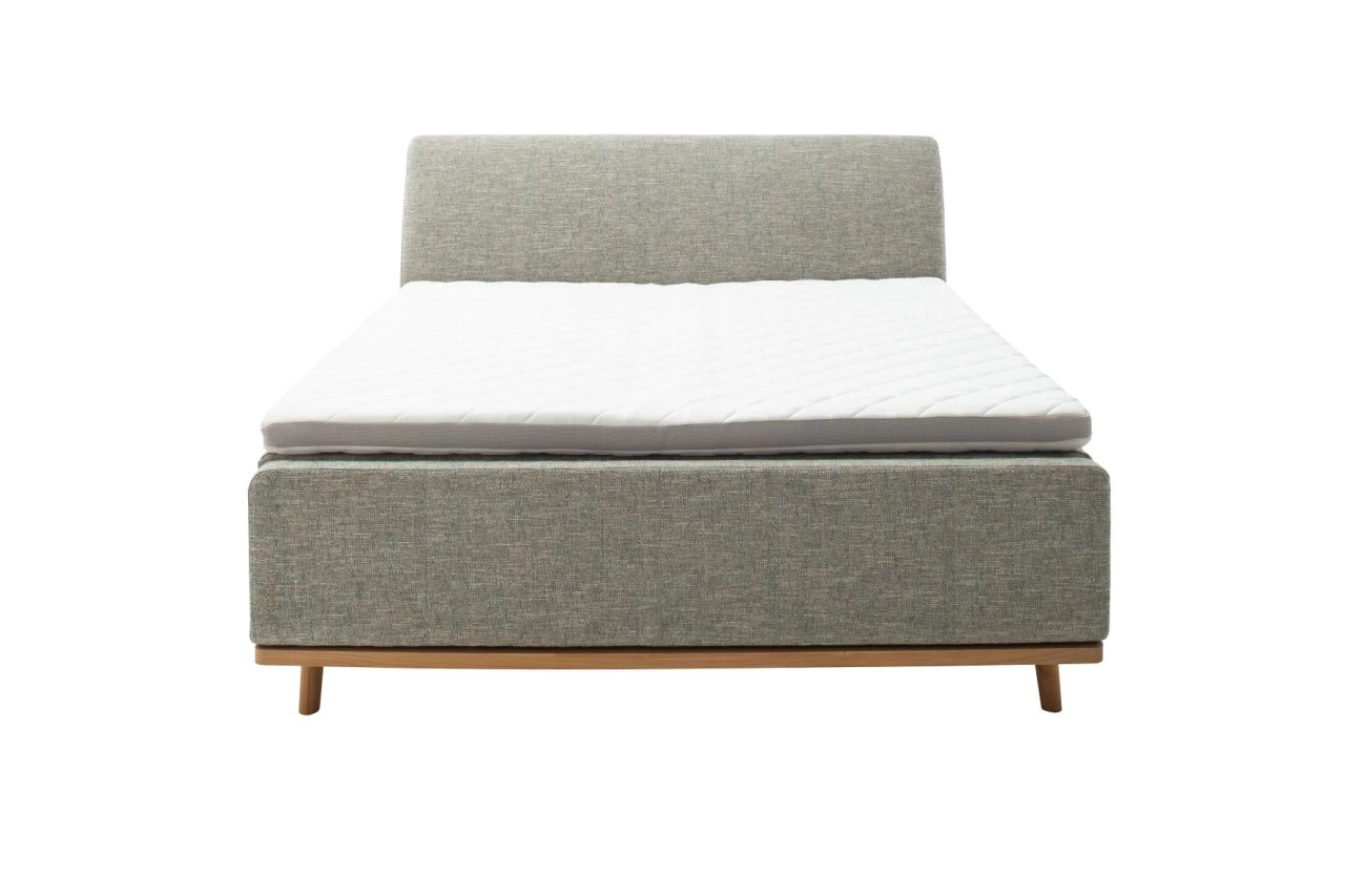 Livingruhm Boxspringbett MILA 180 X 200 Cm Stoff Building Holzfuß Inkl. Leiste Türkis Meliert 3 Livingruhm Boxspringbett MILA 180 X 200 Cm Stoff Building Holzfuß Inkl. Leiste Türkis Meliert