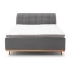 Livingruhm Boxspringbett MILA 160 X 200 Cm Stoff Capri Holzfuß Inkl. Leiste Anthrazit 2 Livingruhm Boxspringbett MILA 160 X 200 Cm Stoff Capri Holzfuß Inkl. Leiste Anthrazit -Paulmann Store Mila KT 2 Capri 1361 anthrazit Leisten frontal 876 22 fein 1280x1280