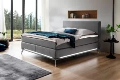 Livingruhm Boxspringbett Milano 160 X 200 Cm Hellgrau 5 Livingruhm Boxspringbett Milano 160 X 200 Cm Hellgrau -Paulmann Store Milano KT 1 Aspen 92 hellgrau Fuss chrom 935 21 fein 1280x1280