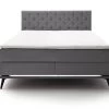 Livingruhm Boxspringbett Milano 200 X 200 Cm Hellgrau Metallfuß Schwarz -Paulmann Store Milano KT 2 Aspen 92 hellgrau Fuss schwarz frontal 855 21 feinOQsNpK5KxLEje 1280x1280