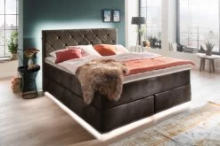 Livingruhm Boxspringbett New York 160 X 200 Cm Taupe -Paulmann Store New York Kingston 29 dunkelbraun mit Beleuchntung 724 21 feinCRkBalDXGgEB6 1280x1280