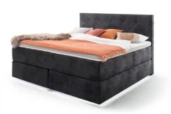 Livingruhm Boxspringbett New York 180 X 200 Cm Schwarz